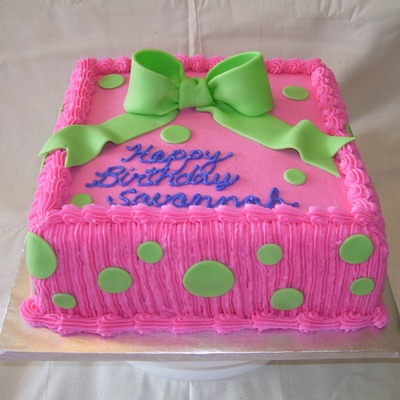 Pink And Green Polka Dots