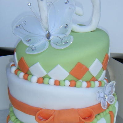 13Th Birthday Topsy Turvy Cake