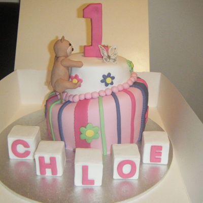 Girls 1St Birthday Cake