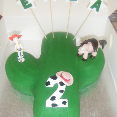 Cowgirl Theme Jessie And Bullseye 2Nd Birthday Cake
