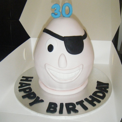 Pirate Egg Shaped Cake