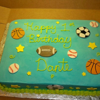 Sports Birthday Cake