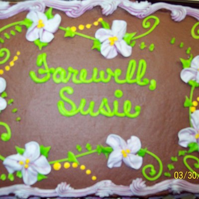 Retirement Sheet Cake