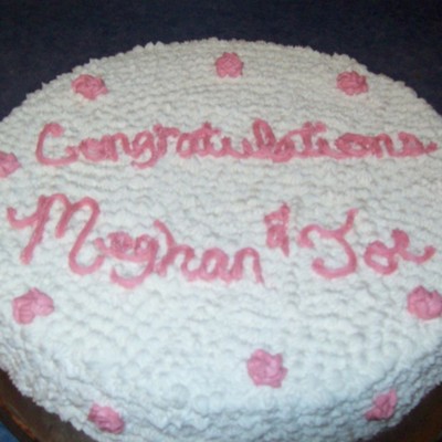 Round Bridal Shower Cake