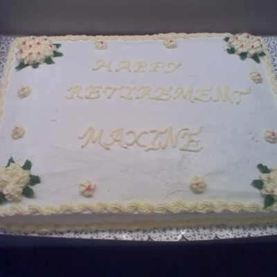 Retirement Sheet Cake