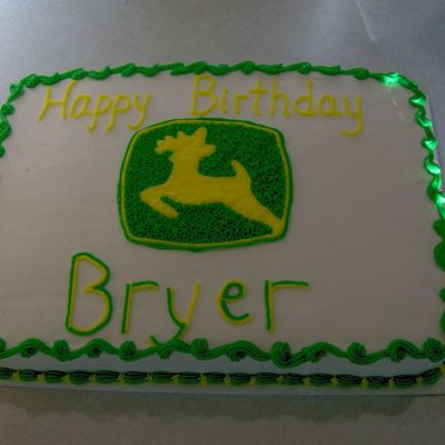 John Deere Emblem Cake
