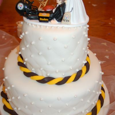 Steeler Wedding Cake