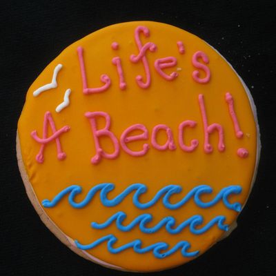 "life's A Beach" Cookie