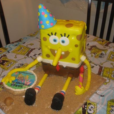 Sponge Bob 3D Birthday Cake