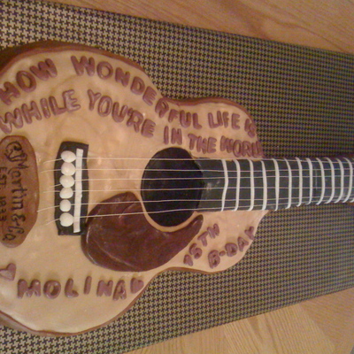 Acoustic Guitar Cake