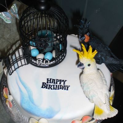 Bird Lovers Birthday Cake