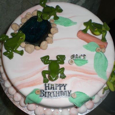 Frog Birthday Party Cake