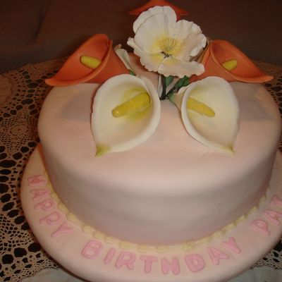 Cala Lily Birthday Cake