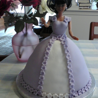 Barbie Doll Birthday Cake.