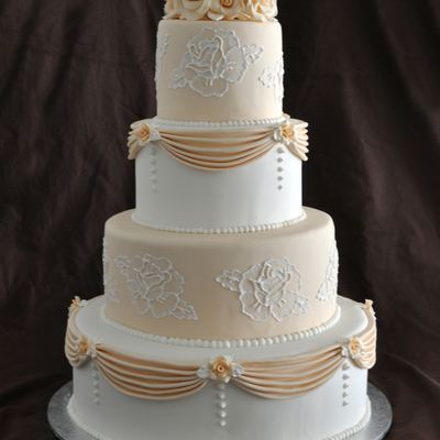 Rose Wedding Cake
