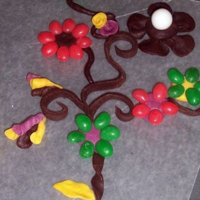 Chocolate Clay With Jelly Beans