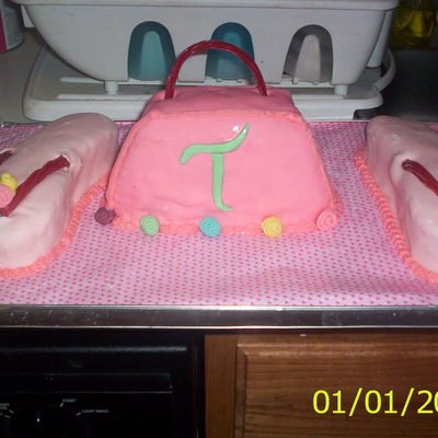 Sandals And Purse Cake