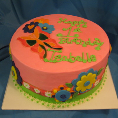 Butterfly Flower Cake