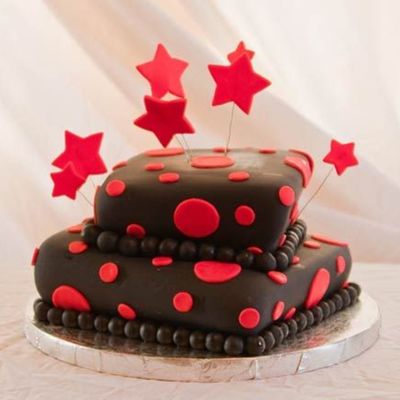 Hot Pink Birthday Cake