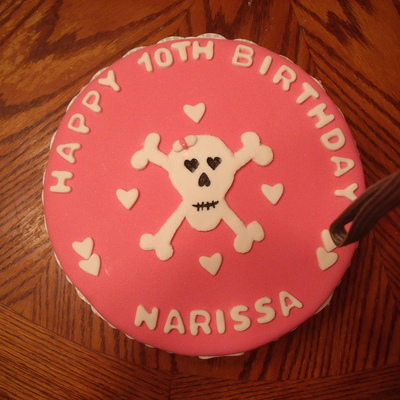 Scull And Crossbones Cake