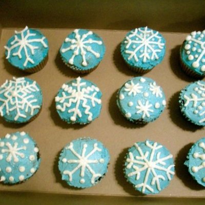 Snowflake Cupcakes