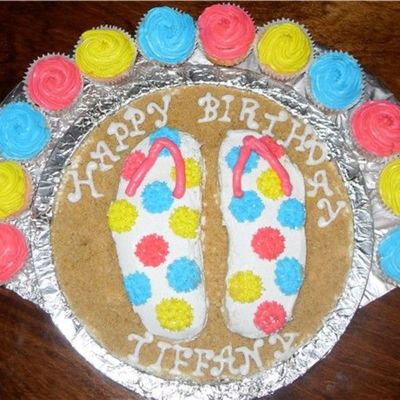 Polka-Dot Flip Flops