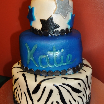 Blue And Zebra Graduation