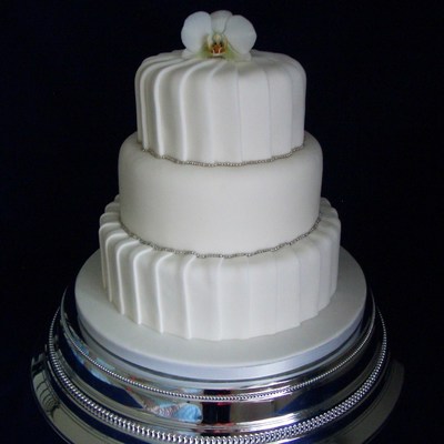 Pleated Wedding Cake