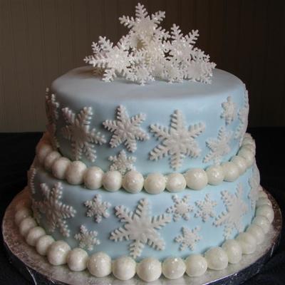 Blue With Snowflakes