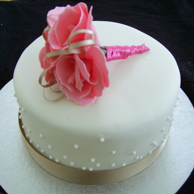 Sample Top Tier Wedding Cake