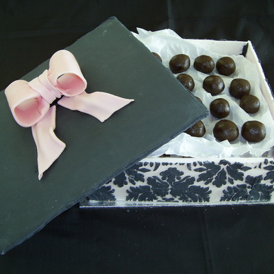 Chocolate Truffle Gift Box Cake