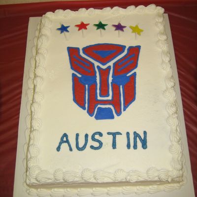 Transformers Birthday Cake