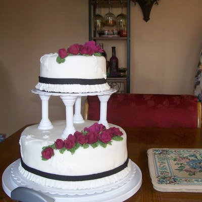 My First Tiered And First Wedding Cake