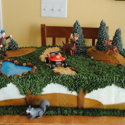 Outdoor Birthday Cake