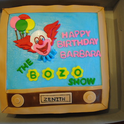 Bozo The Clown Cake
