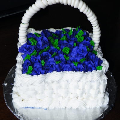 Flower Basket Birthday Cake