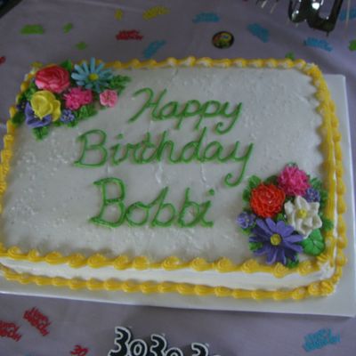 Flowers Birthday Cake