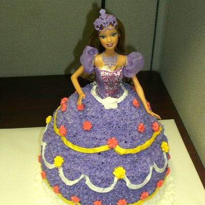 3-D Barbie Cake