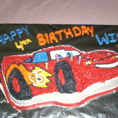 Lightening Mcqueen Birthday Cake