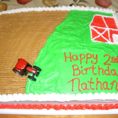 Farming Birthday Cake