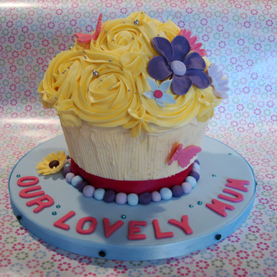 'our Lovely Mum' Giant Cupcake