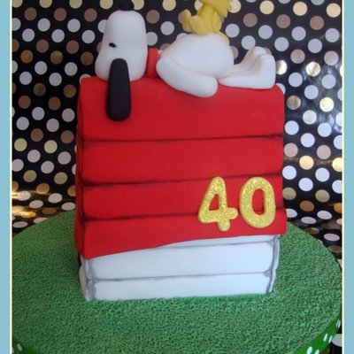 Snoopy & Woodstock Birthday Cake