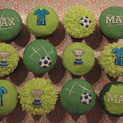 Football / Soccer Cupcakes