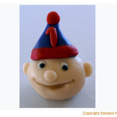 1St Birthday Fondant Cupcake Toppers