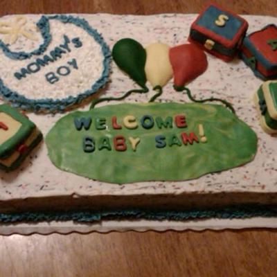 Sarah's Baby Shower Cake