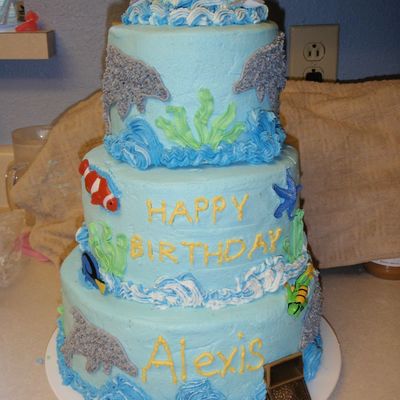 Ocean Birthday Cake