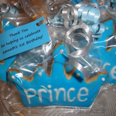 Prince Crown Sugar Cookie Party Favors