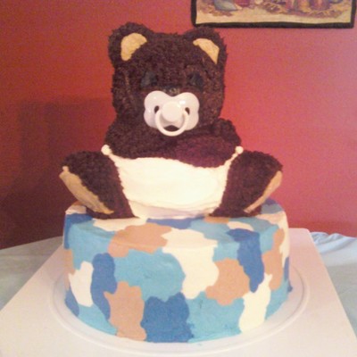 Baby Bear With Blue Camo