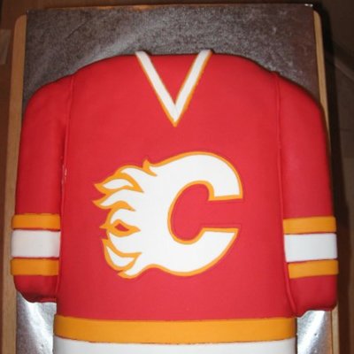 Calgary Flames Jersey Cake