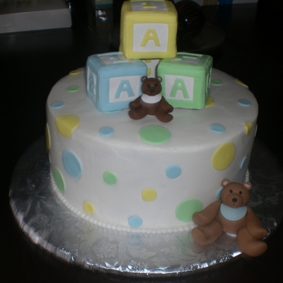 Baby Blocks Cake